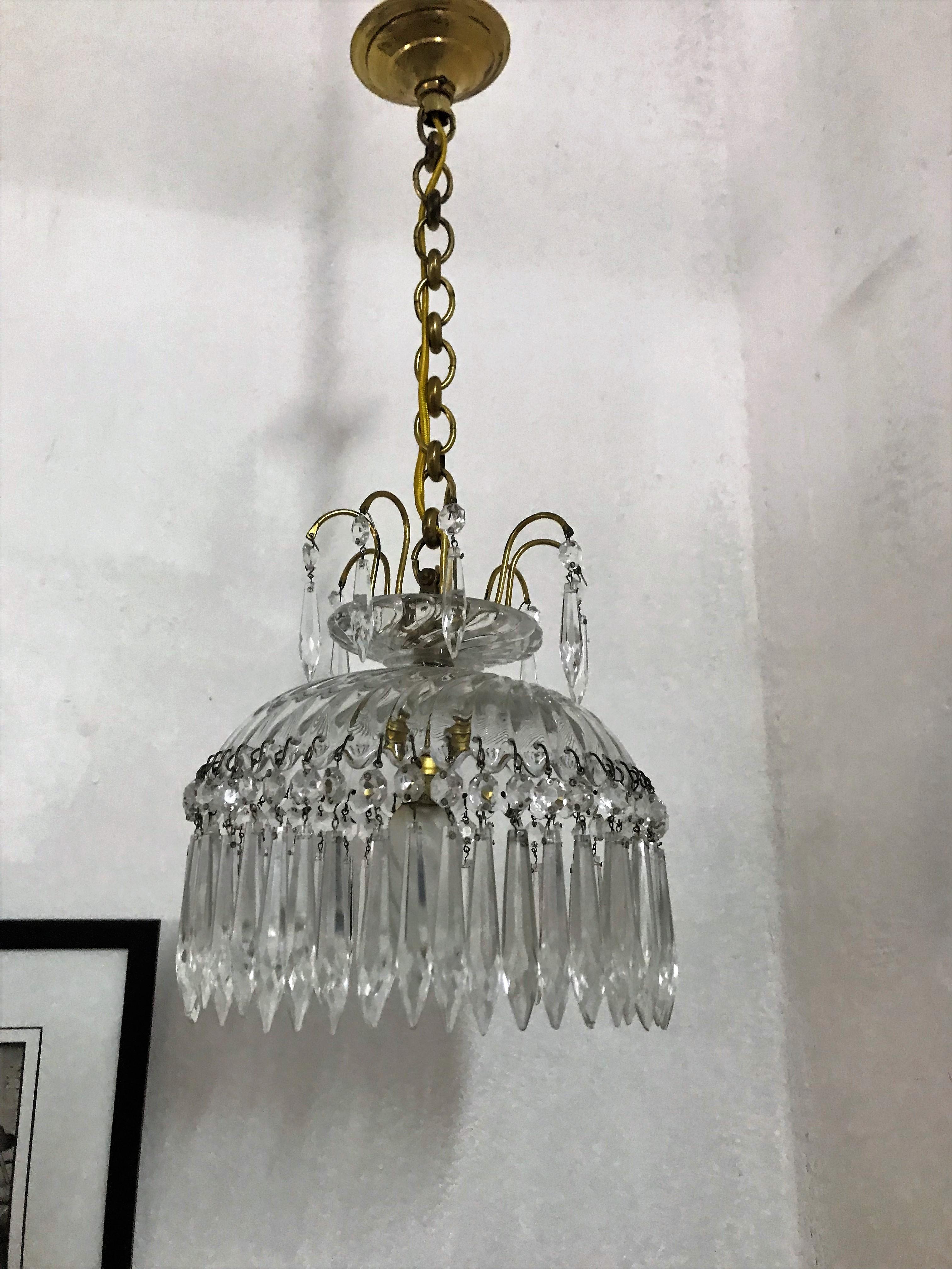 lampade a sospensione cristallo baccarat