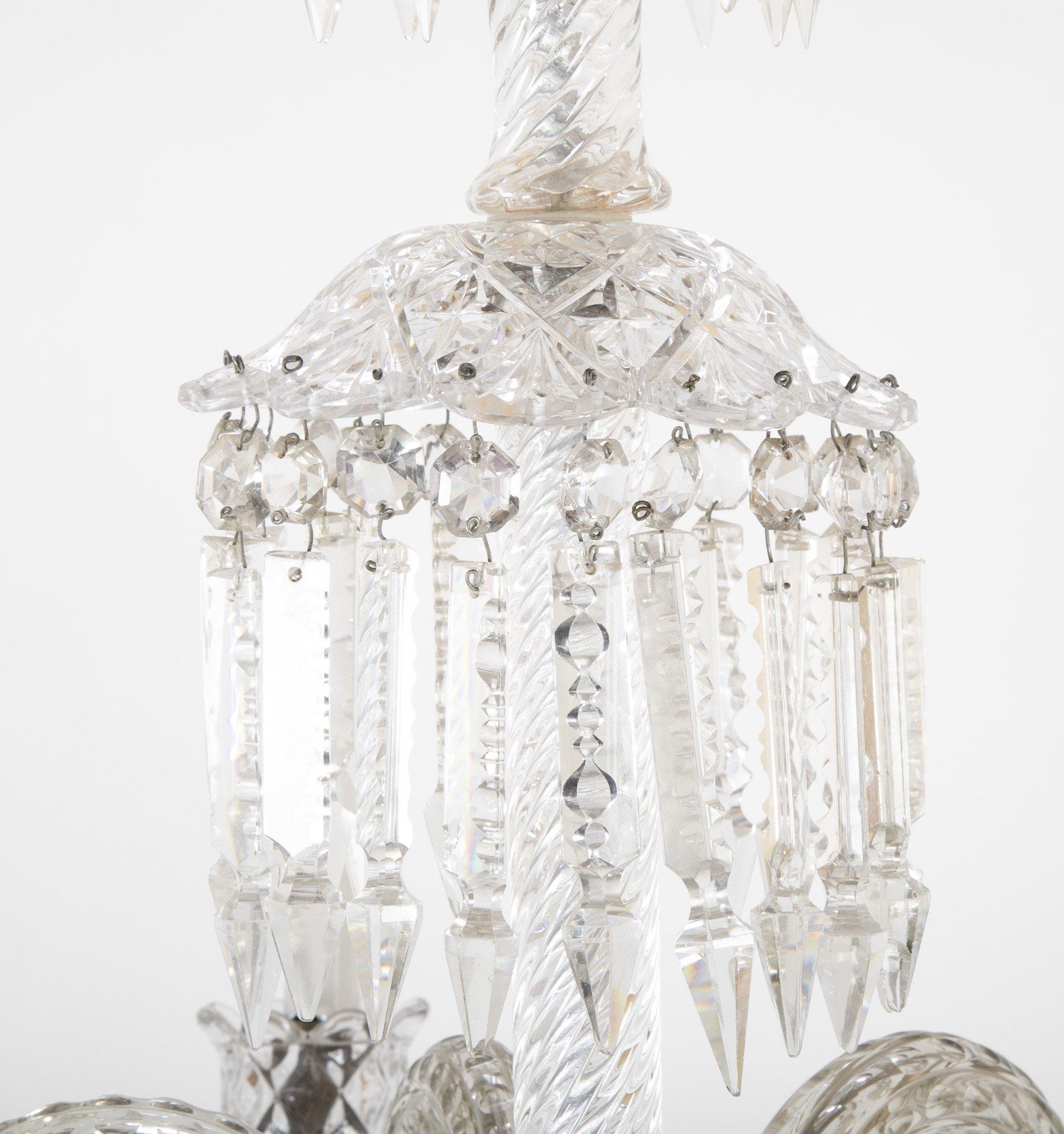 Baccarat Style 6-Arm Crystal Chandelier 1