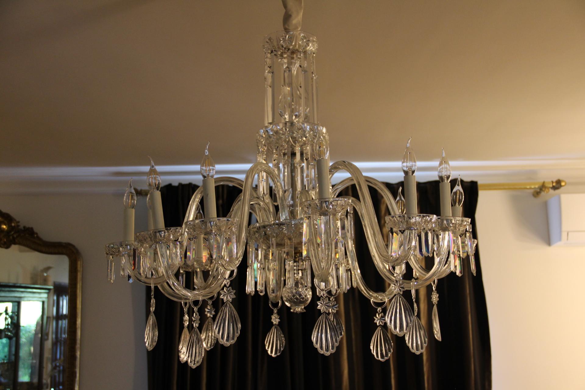 Lampadario di cristallo in stile Baccarat in vendita 6