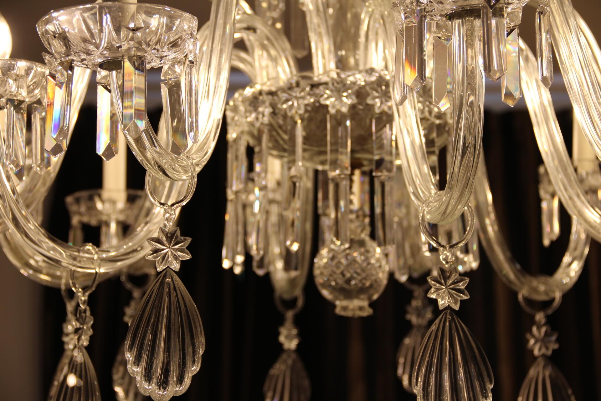 Lampadario di cristallo in stile Baccarat in vendita 8