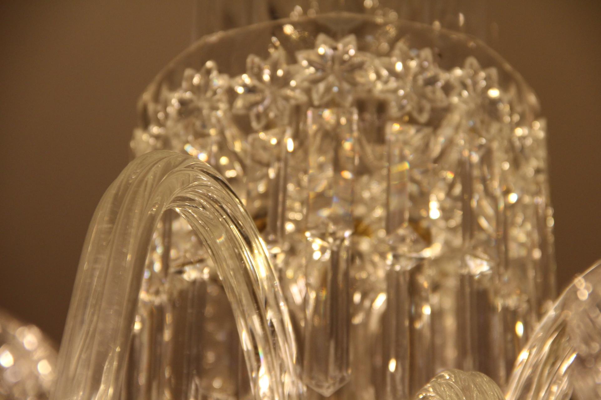 Lampadario di cristallo in stile Baccarat in vendita 10