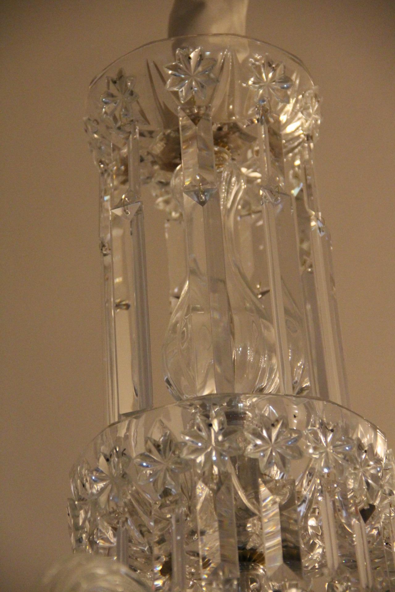 Lampadario di cristallo in stile Baccarat in vendita 11