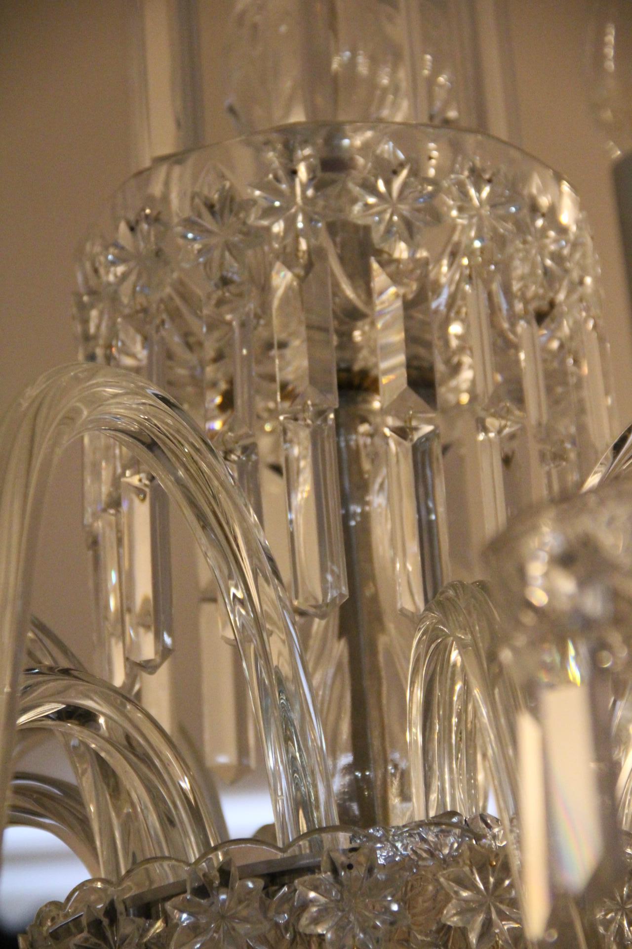Lampadario di cristallo in stile Baccarat in vendita 12