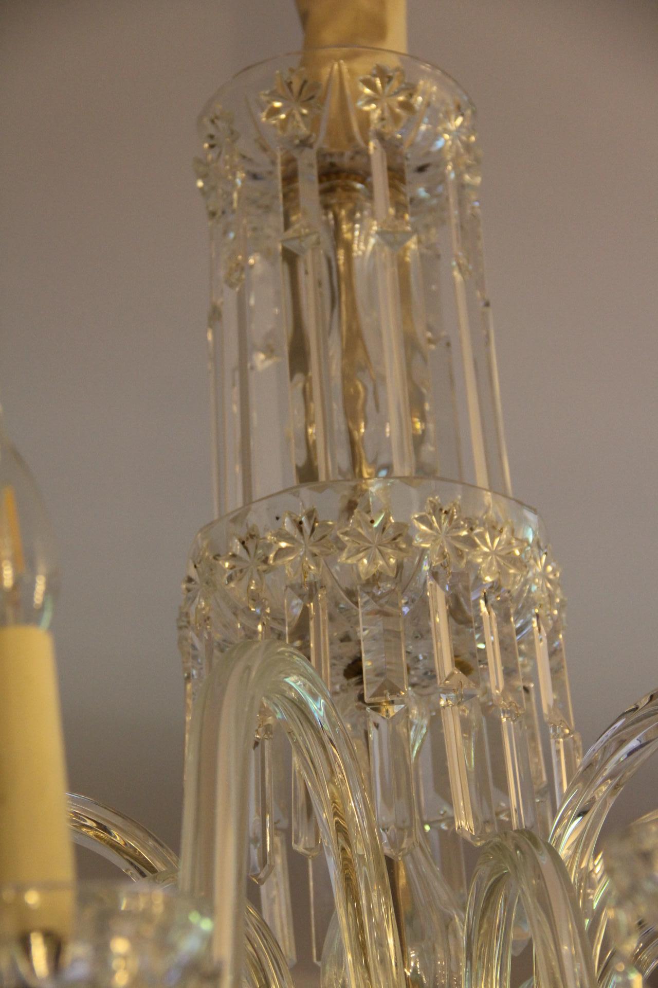 Lampadario di cristallo in stile Baccarat In condizioni ottime in vendita a Saint-Ouen, FR