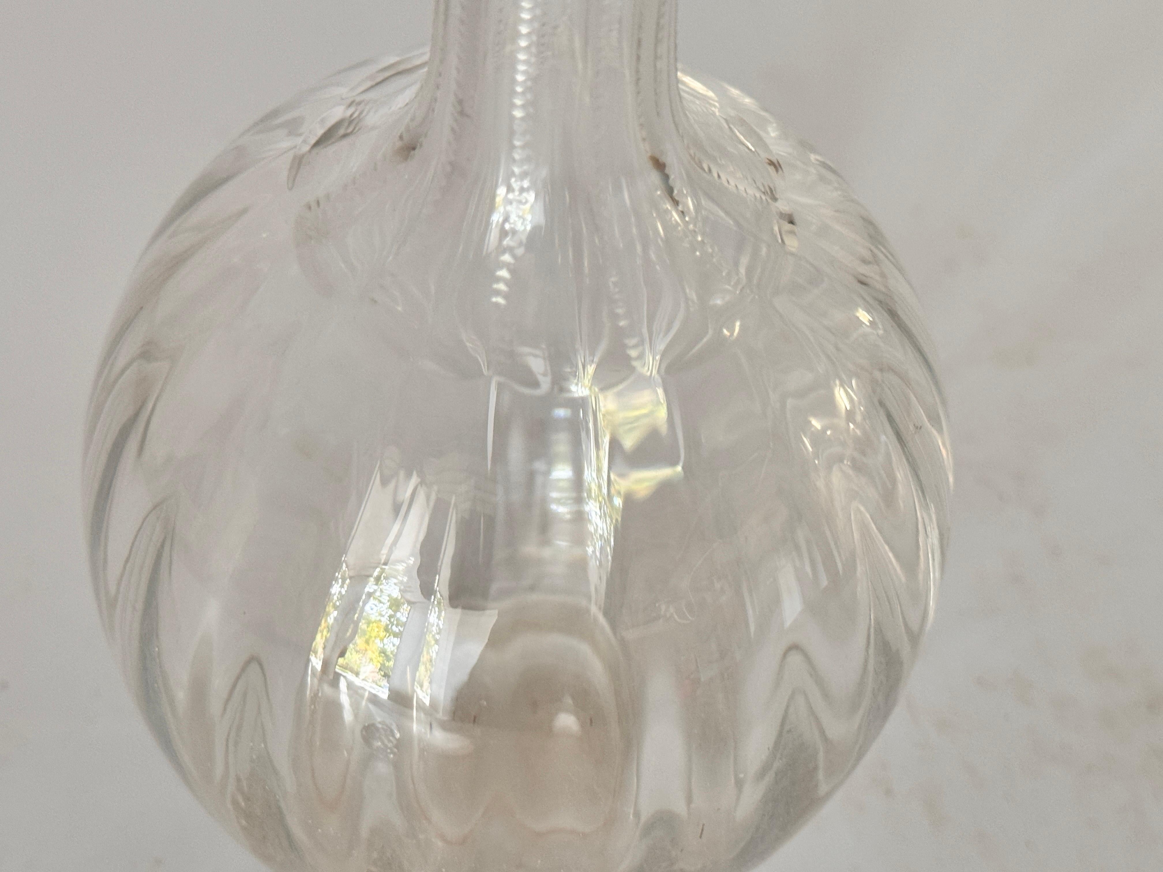 Carafe Rond Perfection de style Baccarat, France, 20ème siècle Bon état - En vente à Auribeau sur Siagne, FR