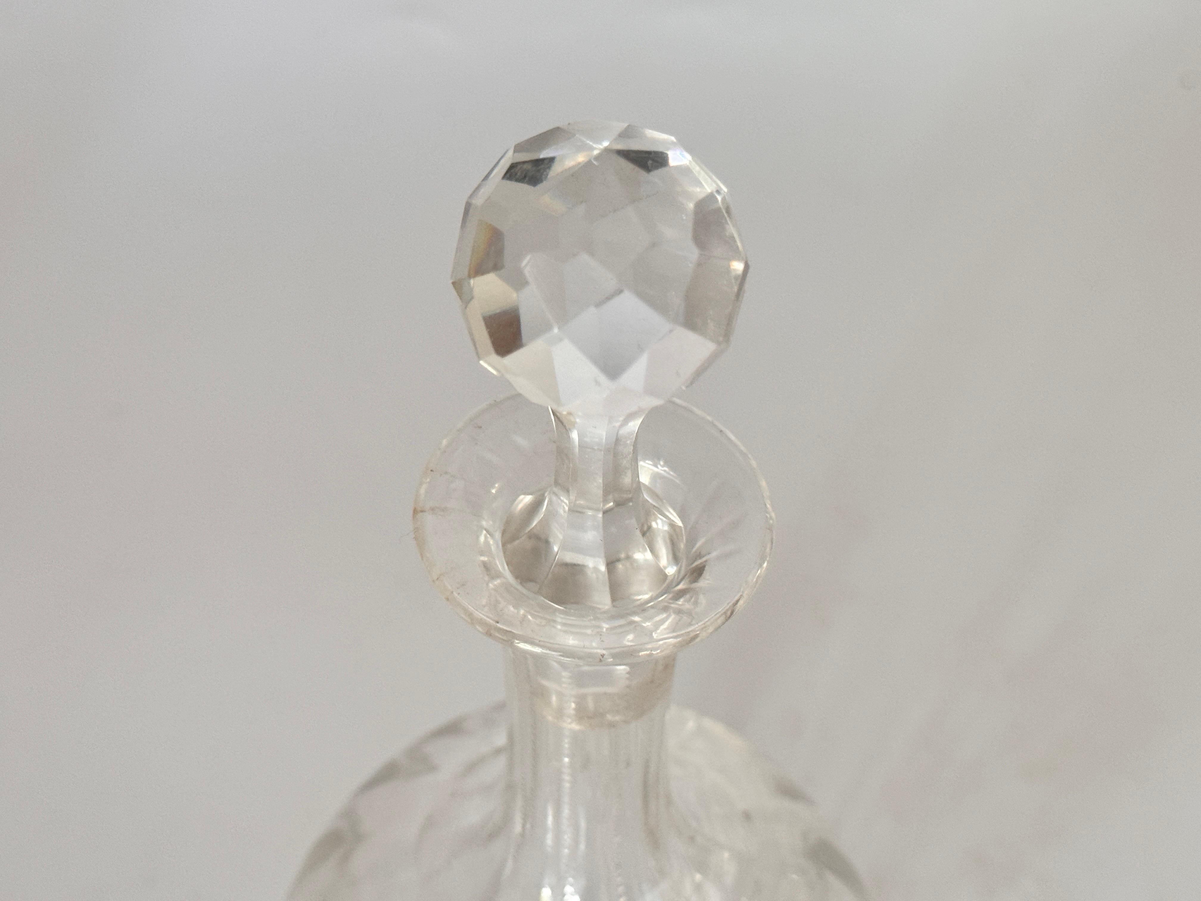 Cristal Carafe Rond Perfection de style Baccarat, France, 20ème siècle en vente