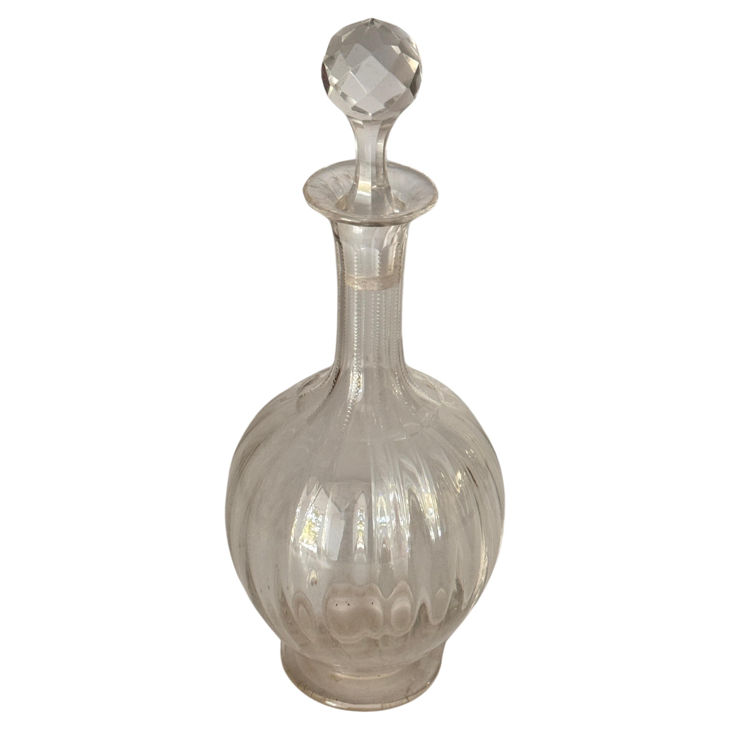 Carafe Rond Perfection de style Baccarat, France, 20ème siècle en vente