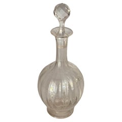 Baccarat Style Crystal Rond Perfection Decanter France 20th Century
