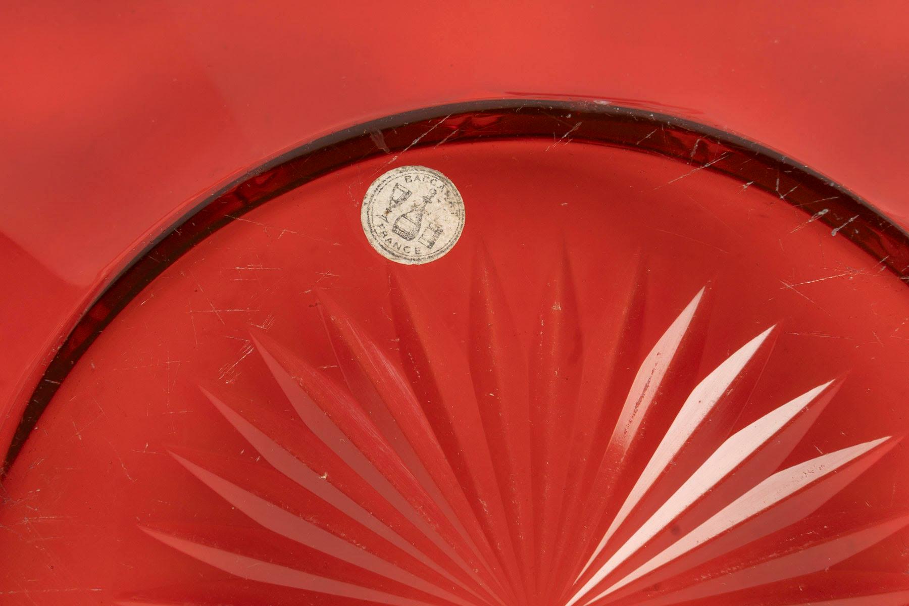 Baccarat Tafelgeschirr, Tassen, Kristall und versilberte Bronze, Periode Napoleon III. im Angebot 6