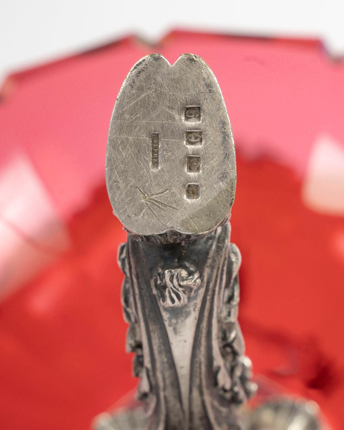 Baccarat Tafelgeschirr, Tassen, Kristall und versilberte Bronze, Periode Napoleon III. (19. Jahrhundert) im Angebot