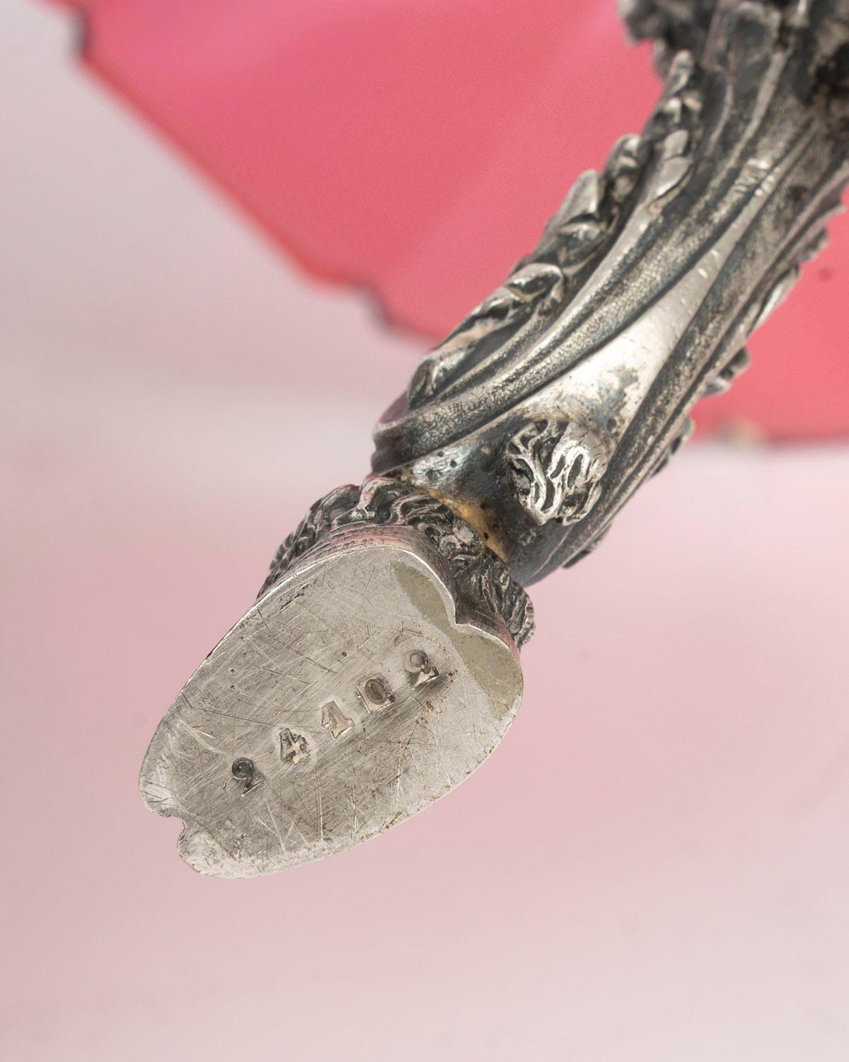 Baccarat Tafelgeschirr, Tassen, Kristall und versilberte Bronze, Periode Napoleon III. im Angebot 1