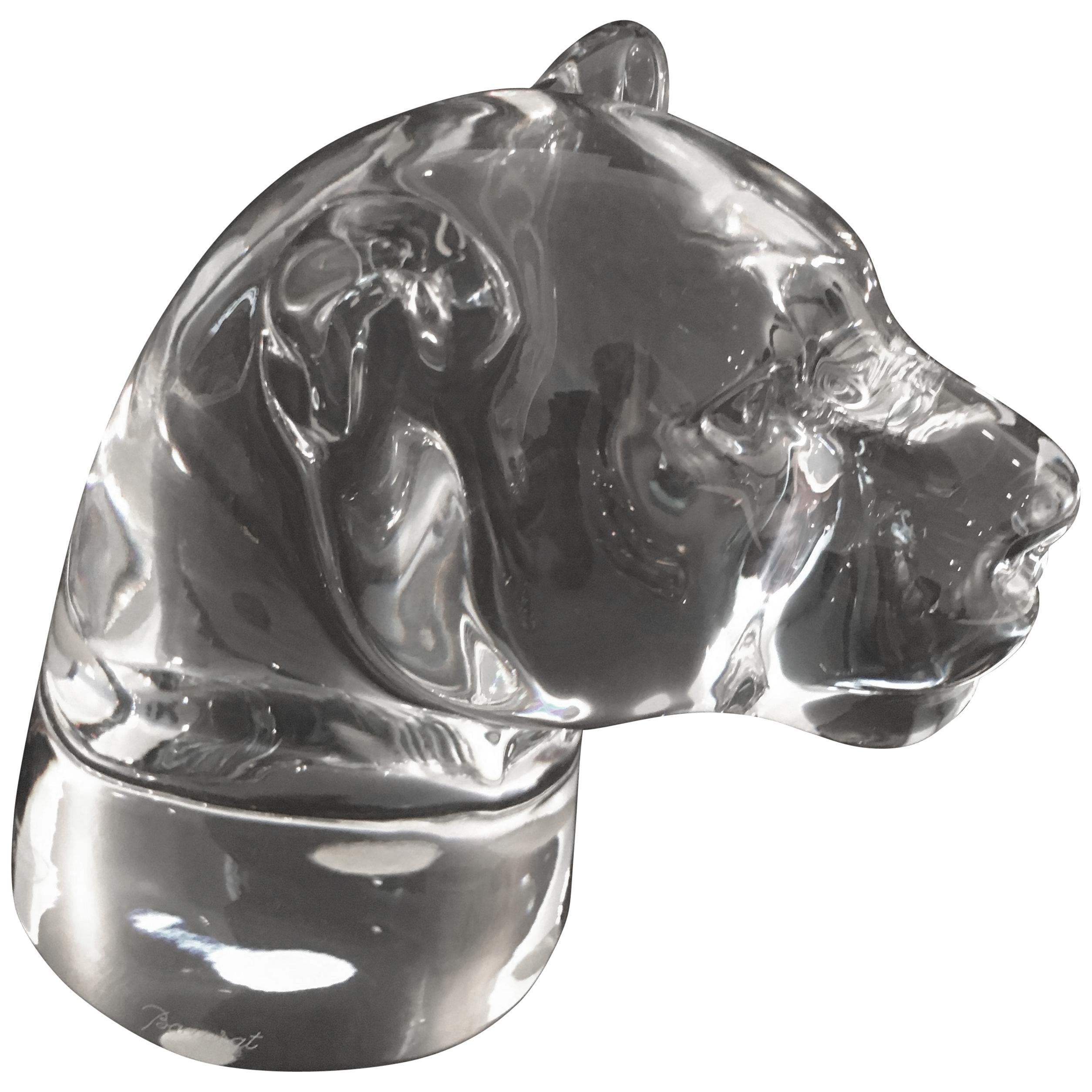 Baccarat Tiger Paper Weight