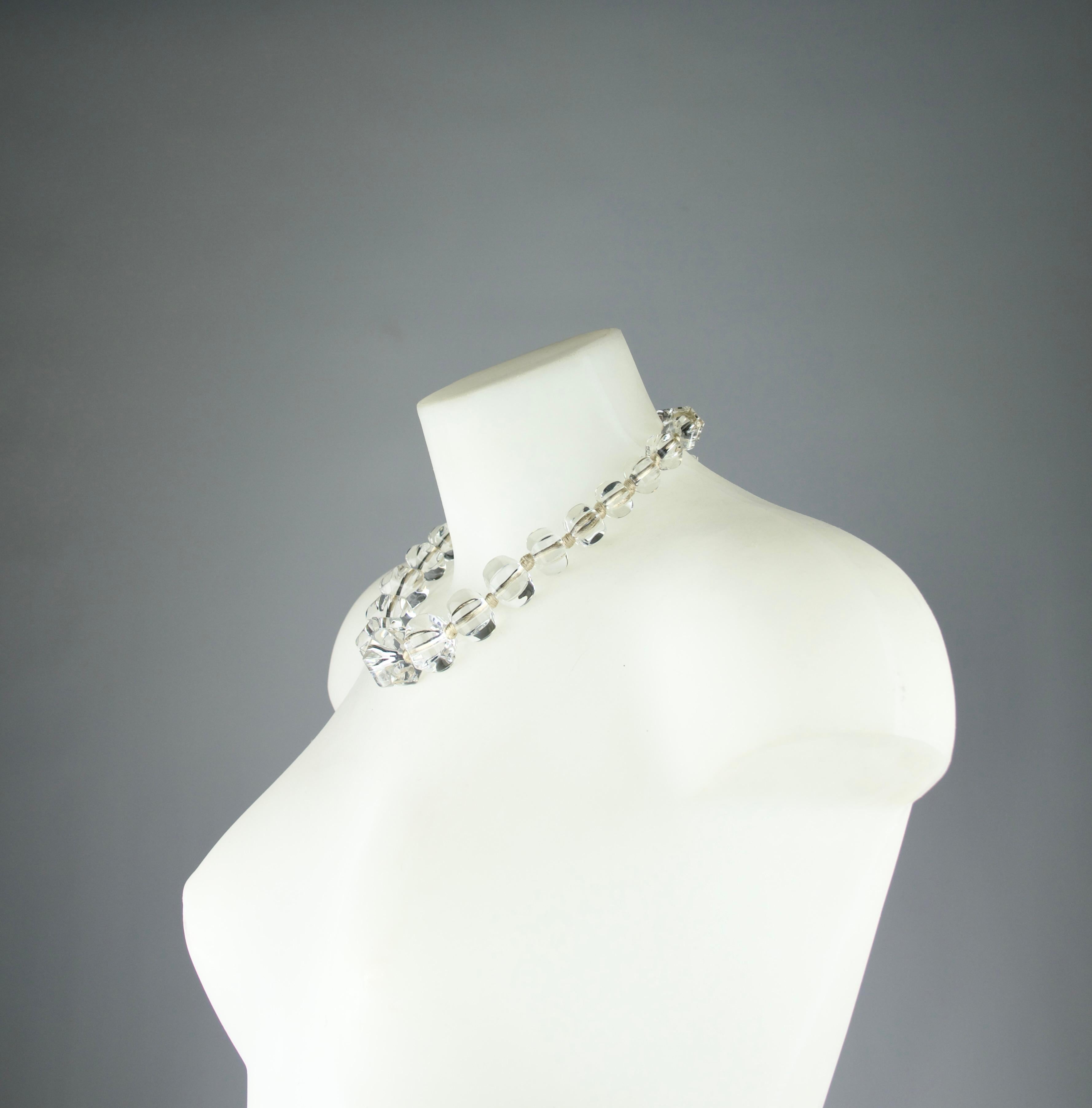 Art déco Baccarat, collier 