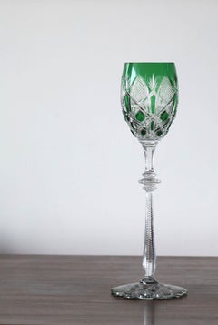 Baccarat Tsar Green Wine Glass
