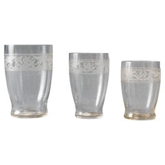 Baccarat, Tumblers Glasses Set Swans Crystal, 32 Pieces