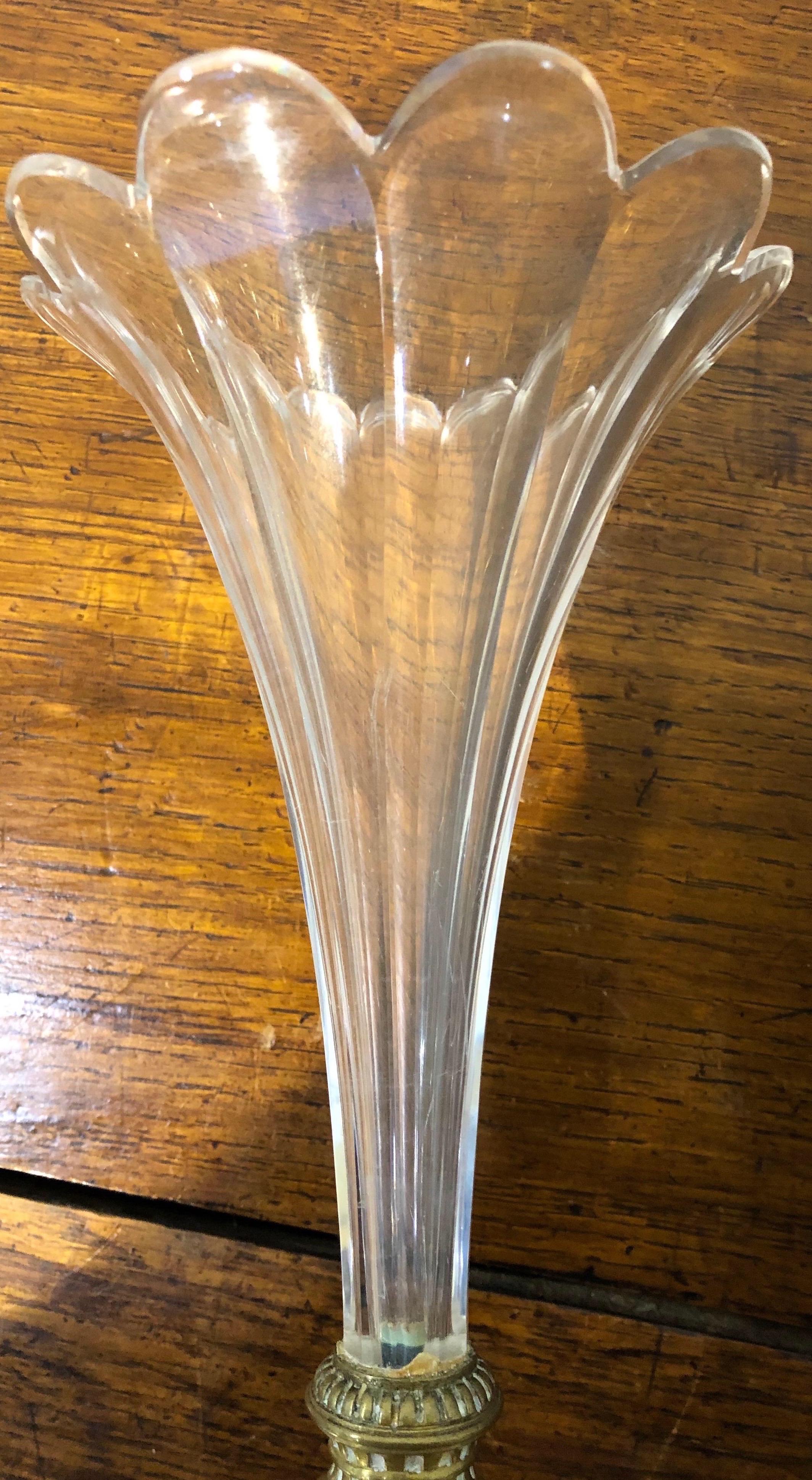 crystal cut vase