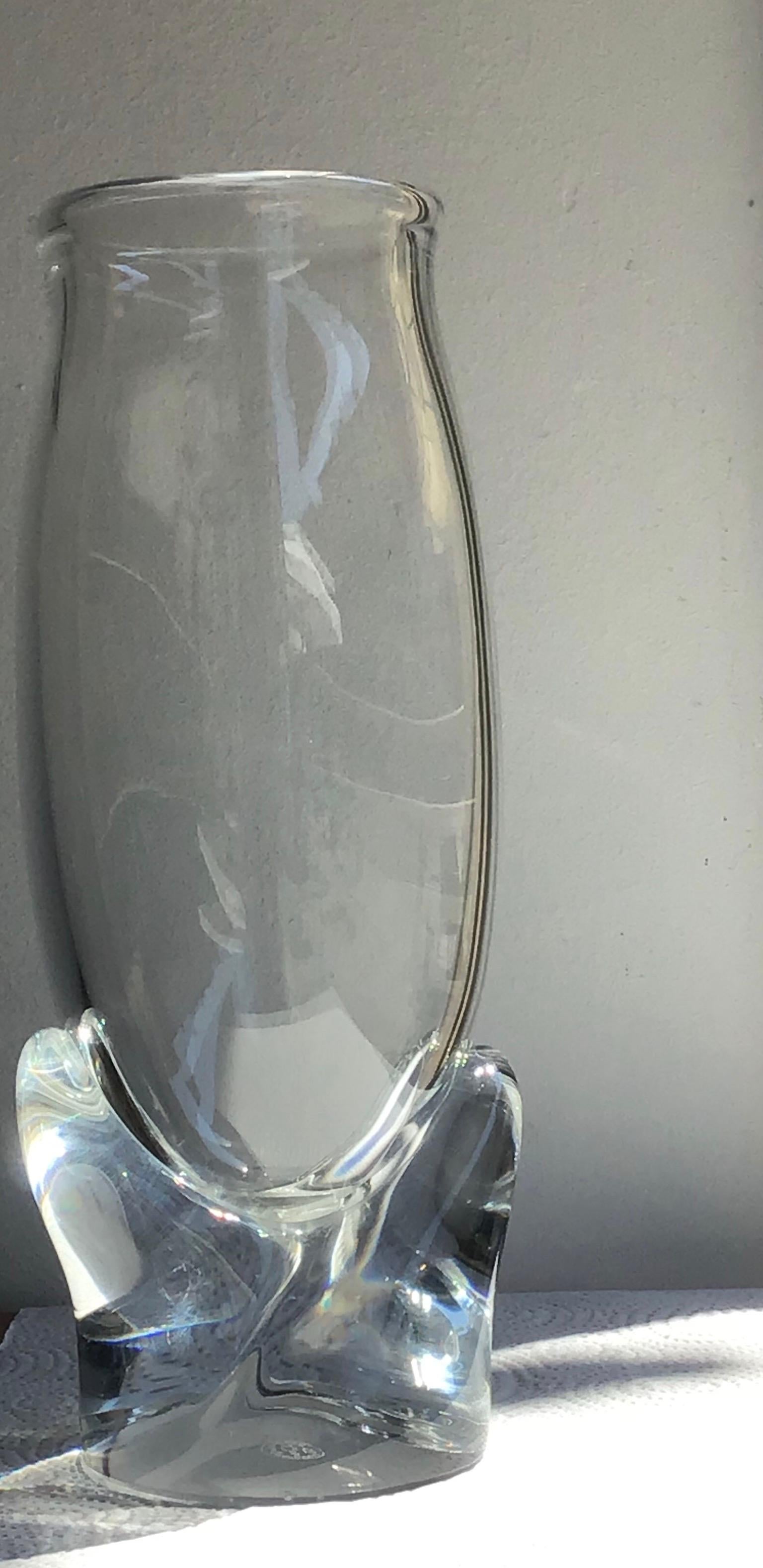 Baccarat Vase Glass 1960 France 2