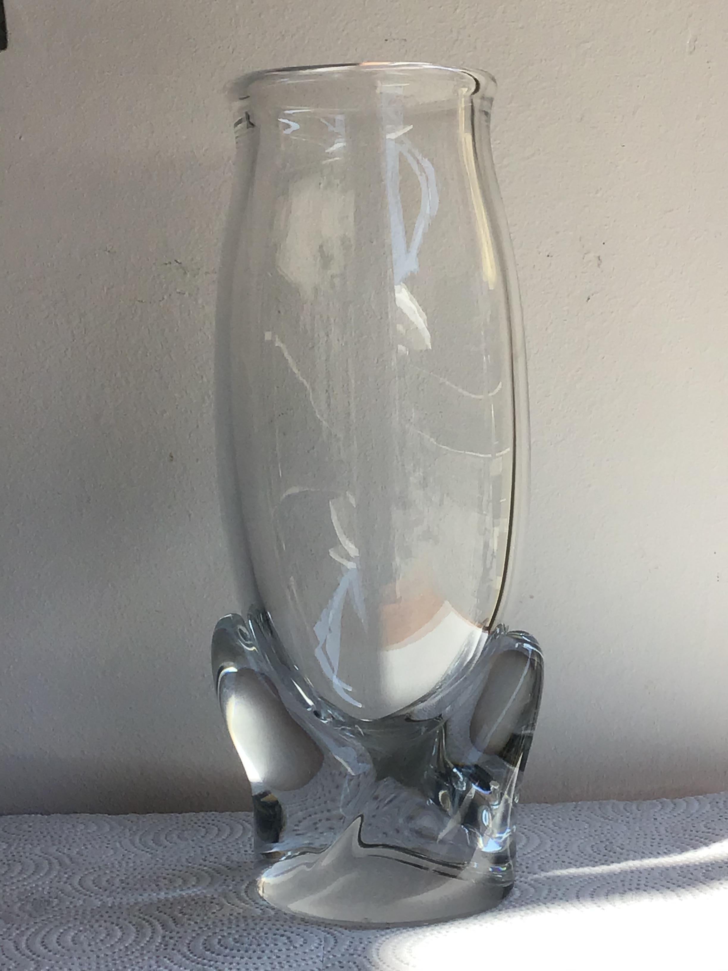 Baccarat Vase Glass 1960 France 3