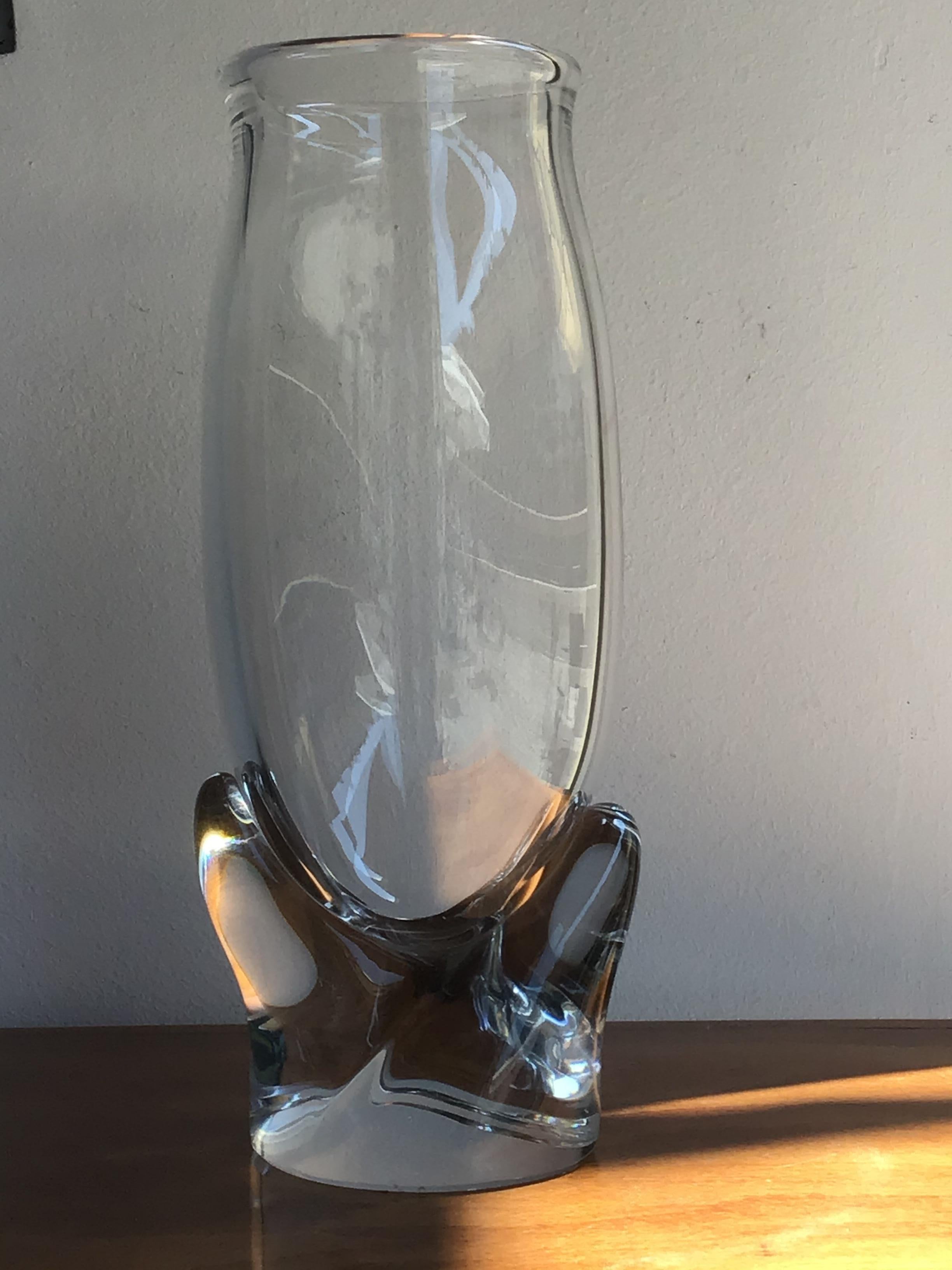 Baccarat Vase Glass 1960 France 1
