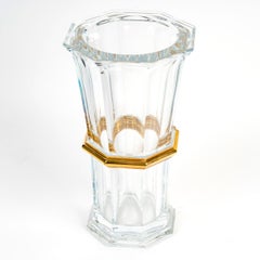 Baccarat - Vase Harcourt 1841 Crystal And Gold - Limited Edition