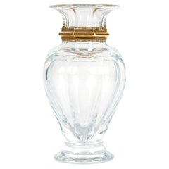 Baccarat - Vase Harcourt Balustre Crystal And Gold - Limited Edition