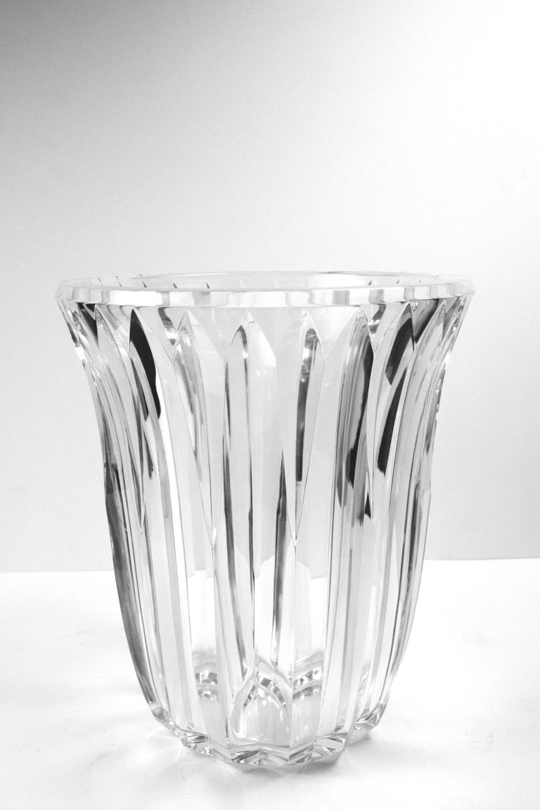 Baccarat Vintage Cut Crystal Vase For Sale at 1stDibs