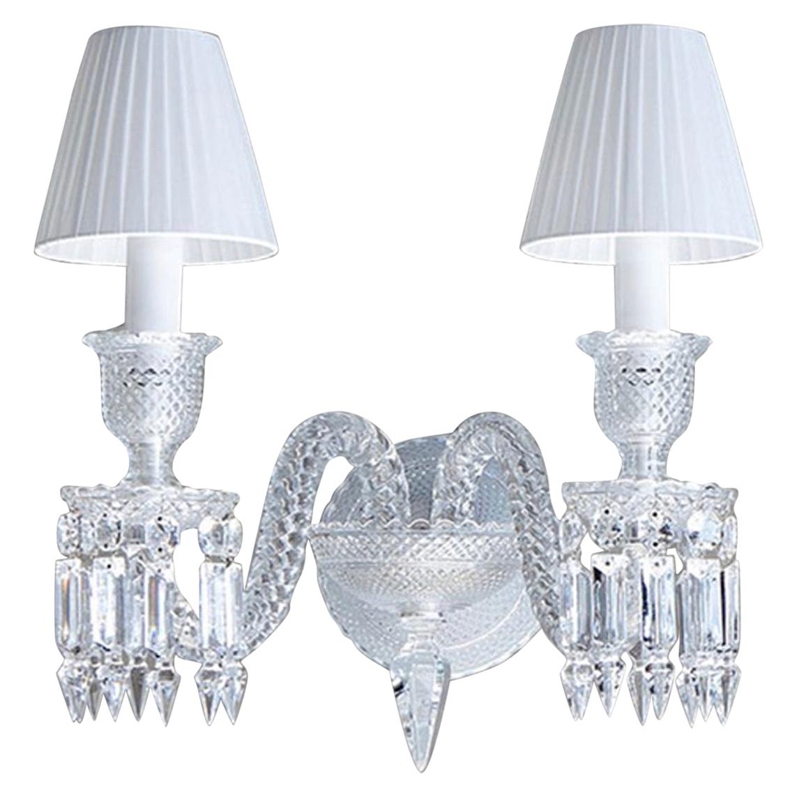 Baccarat Wall Sconce Clear Crystal For Sale