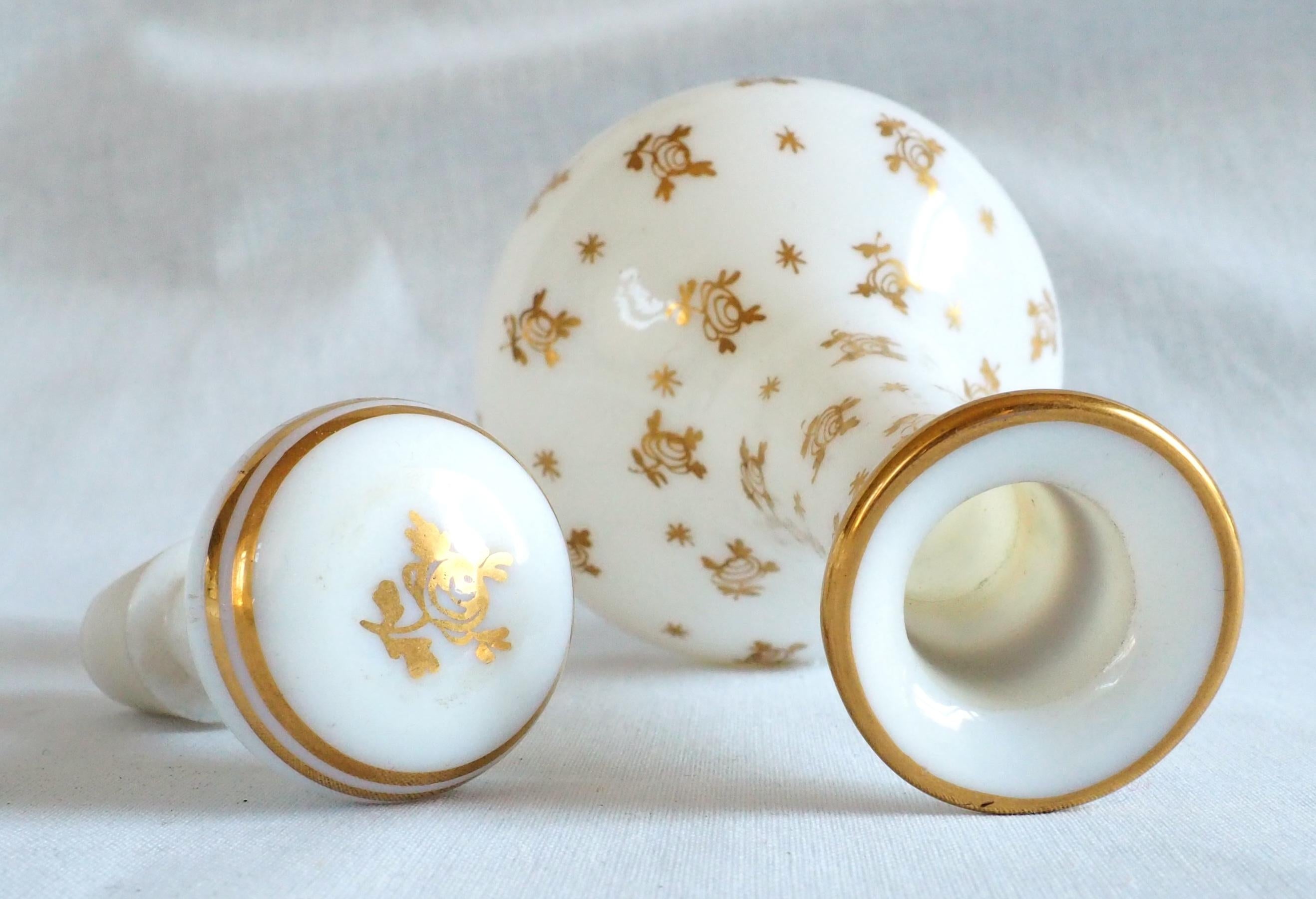 Set da acqua opalino bianco Baccarat, periodo Napoléon III, circa 1860 in vendita 3