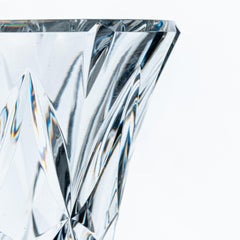Baccarat , XL Set of Large Exquise Clear Crystal Vases, France, 1960