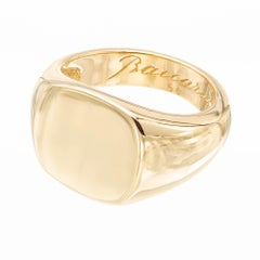Baccarat Yellow Gold Signet Ring