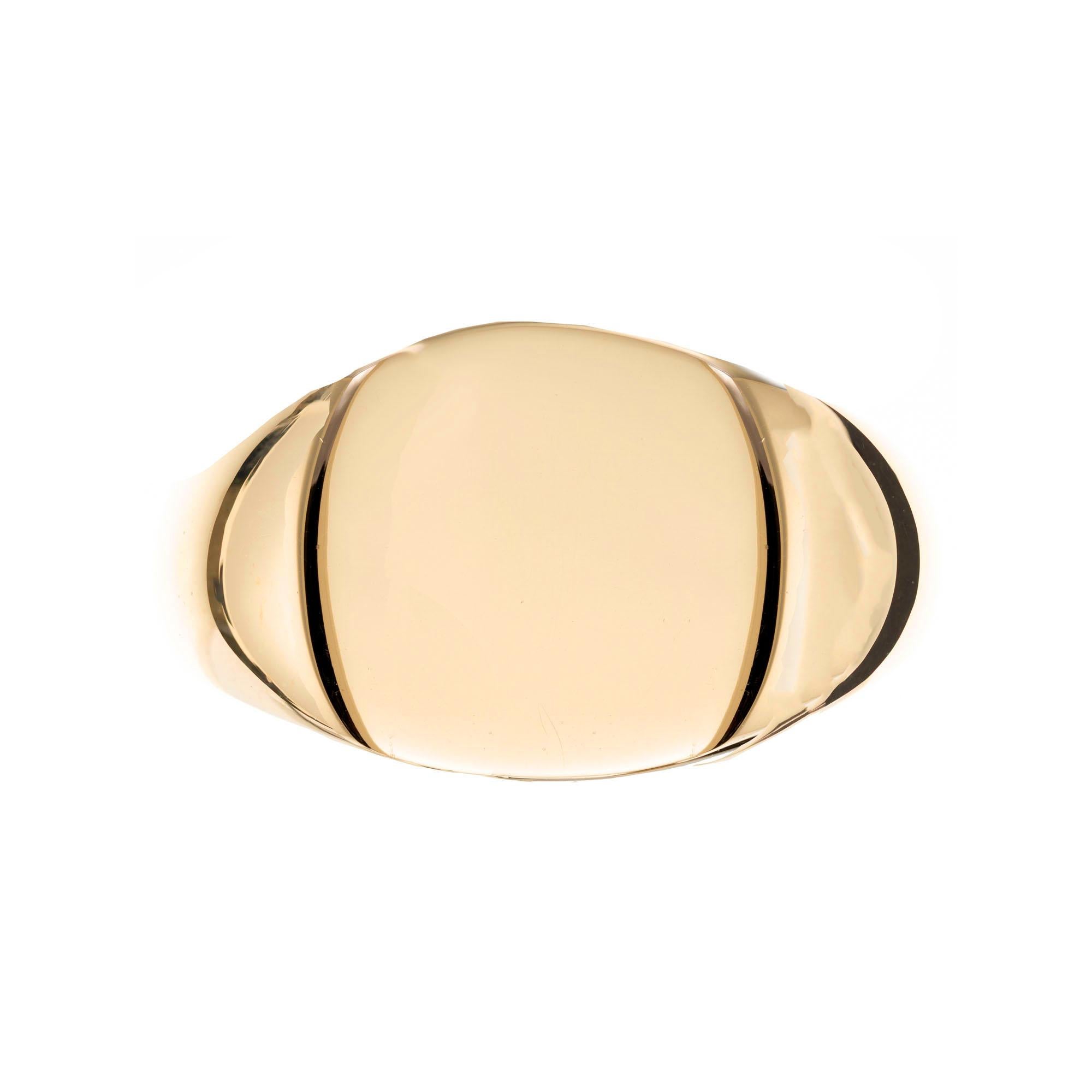 Bague sigillaire en or jaune de Baccarat Pour femmes en vente