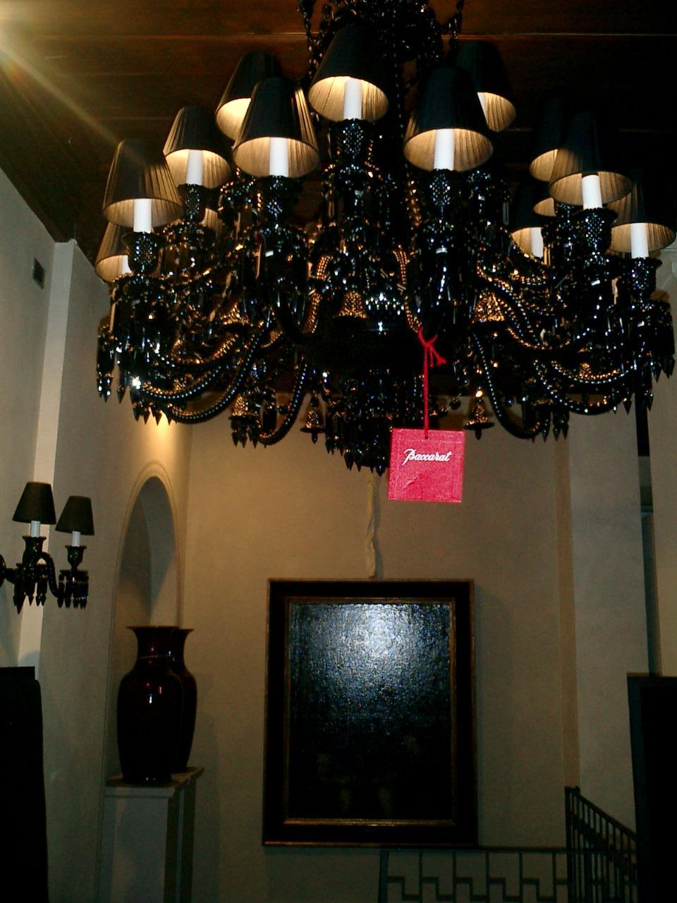 Lámpara Baccarat Zenith Crystal Noir de Philippe Starck 24 luces en Nuevo estado para la venta en Brescia, IT