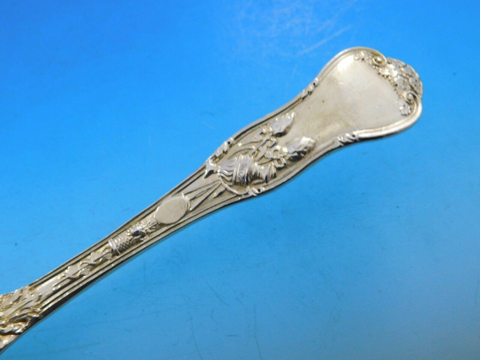 Argento 925 Set di posate da dessert in argento Sterling Bacchanalian 12 pezzi Vermeil in vendita