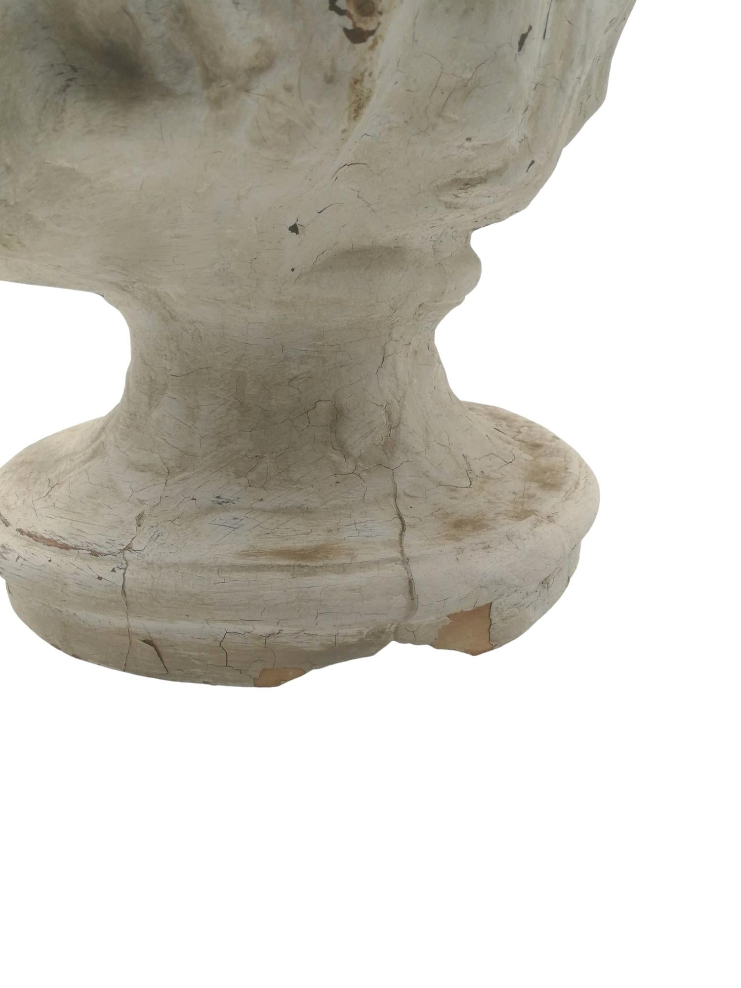 Bacchante in White Patinated Terracotta Circa 1900 For Sale 3