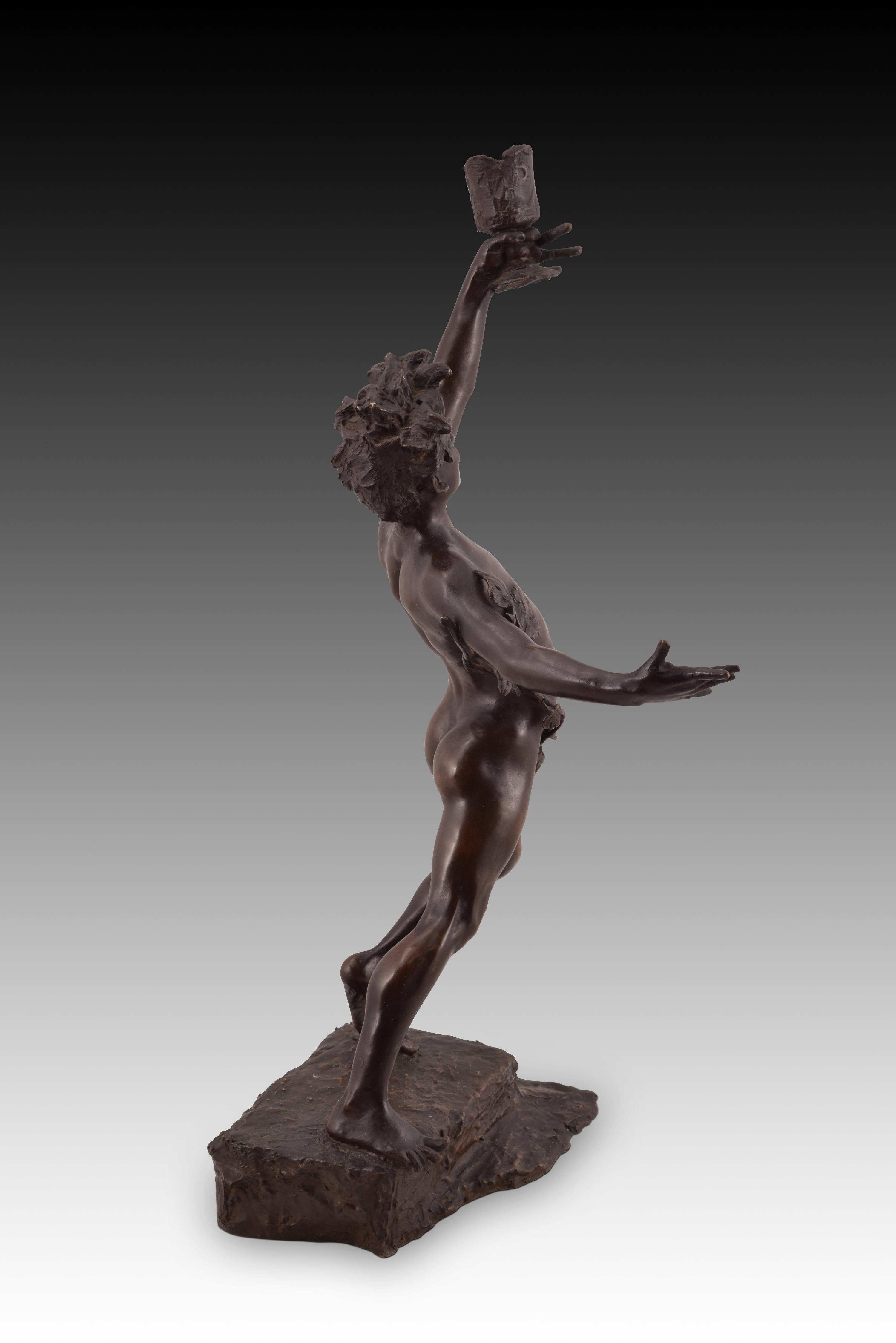 Other Bacchus. Bronze. RENDA, Giuseppe (1859/92-1939). 