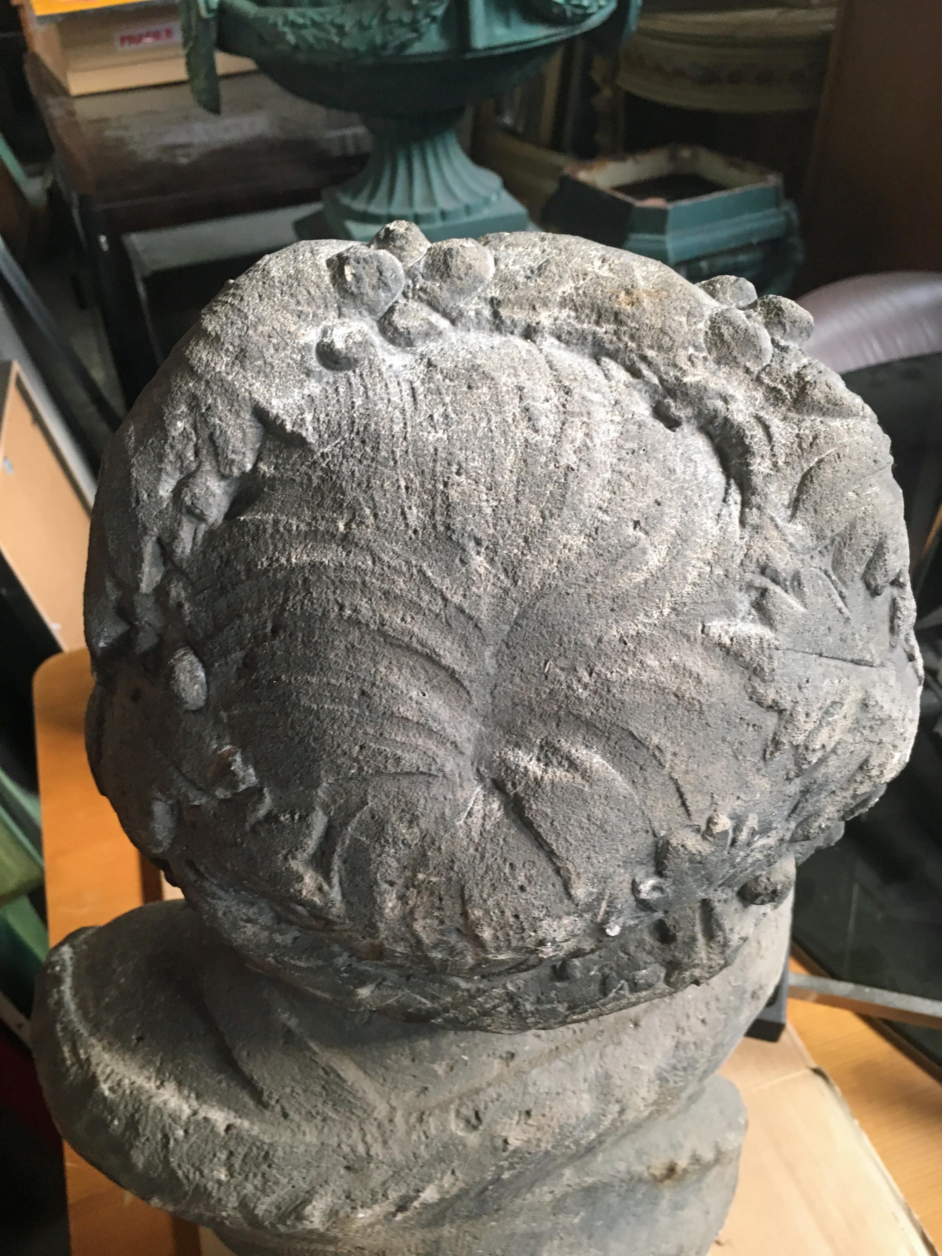 Bacchus Bust in Limestone, circa 1900/1930 For Sale 1