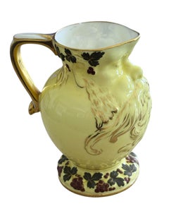 Bacchus Face Jug Pitcher from France