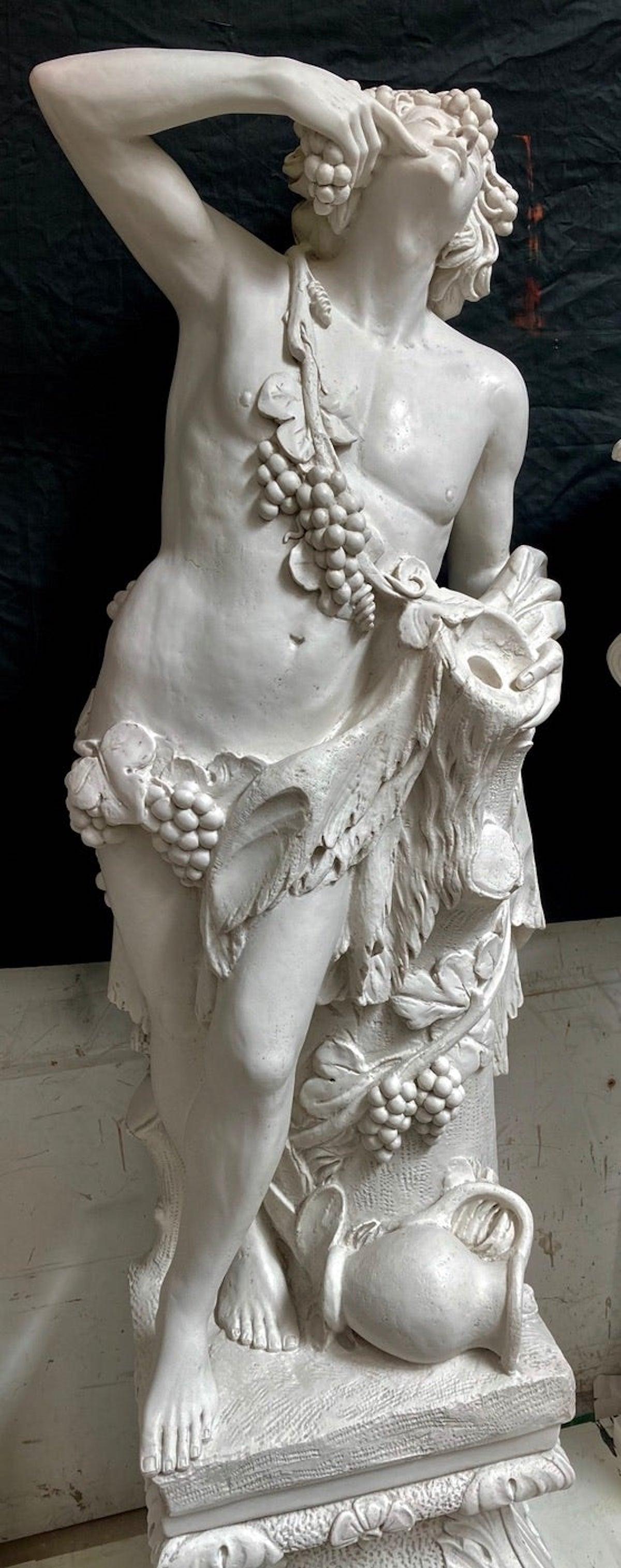 Bacchus Marble Bust Sculpture, 20th Century 2