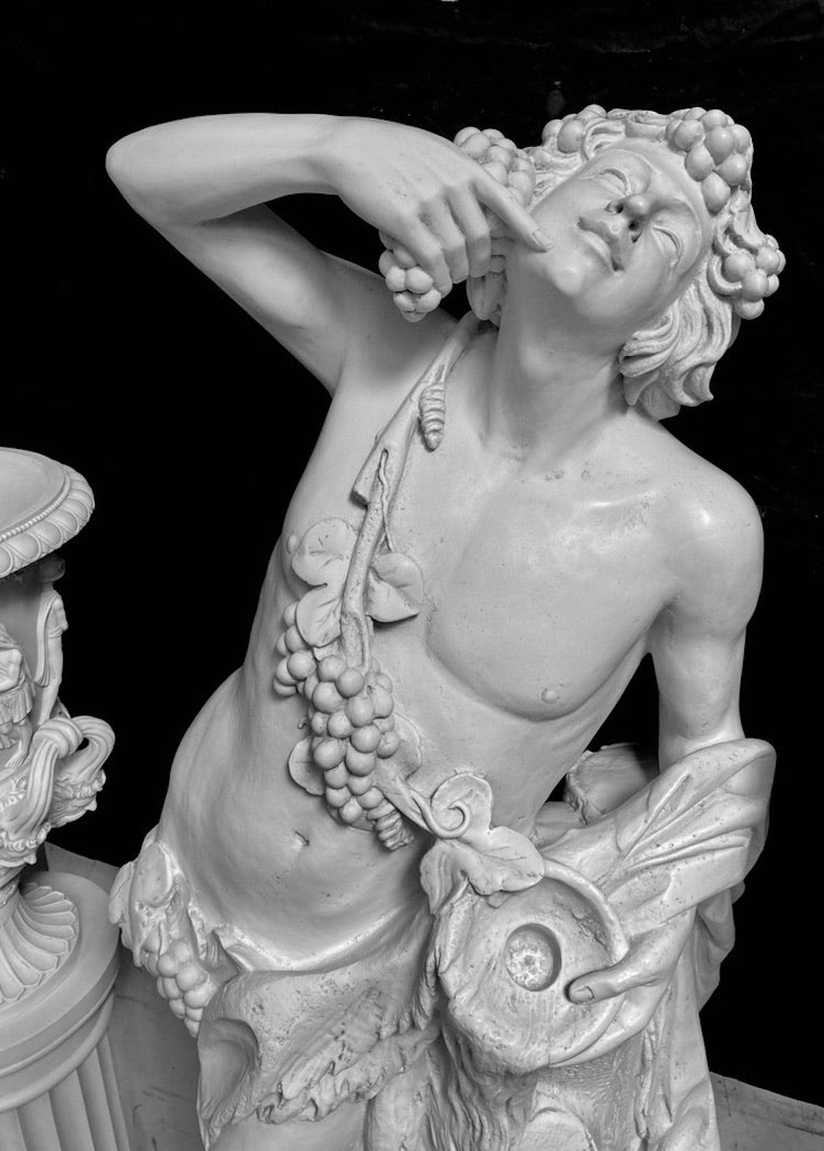 Bacchus Marble Bust Sculpture, 20th Century 3