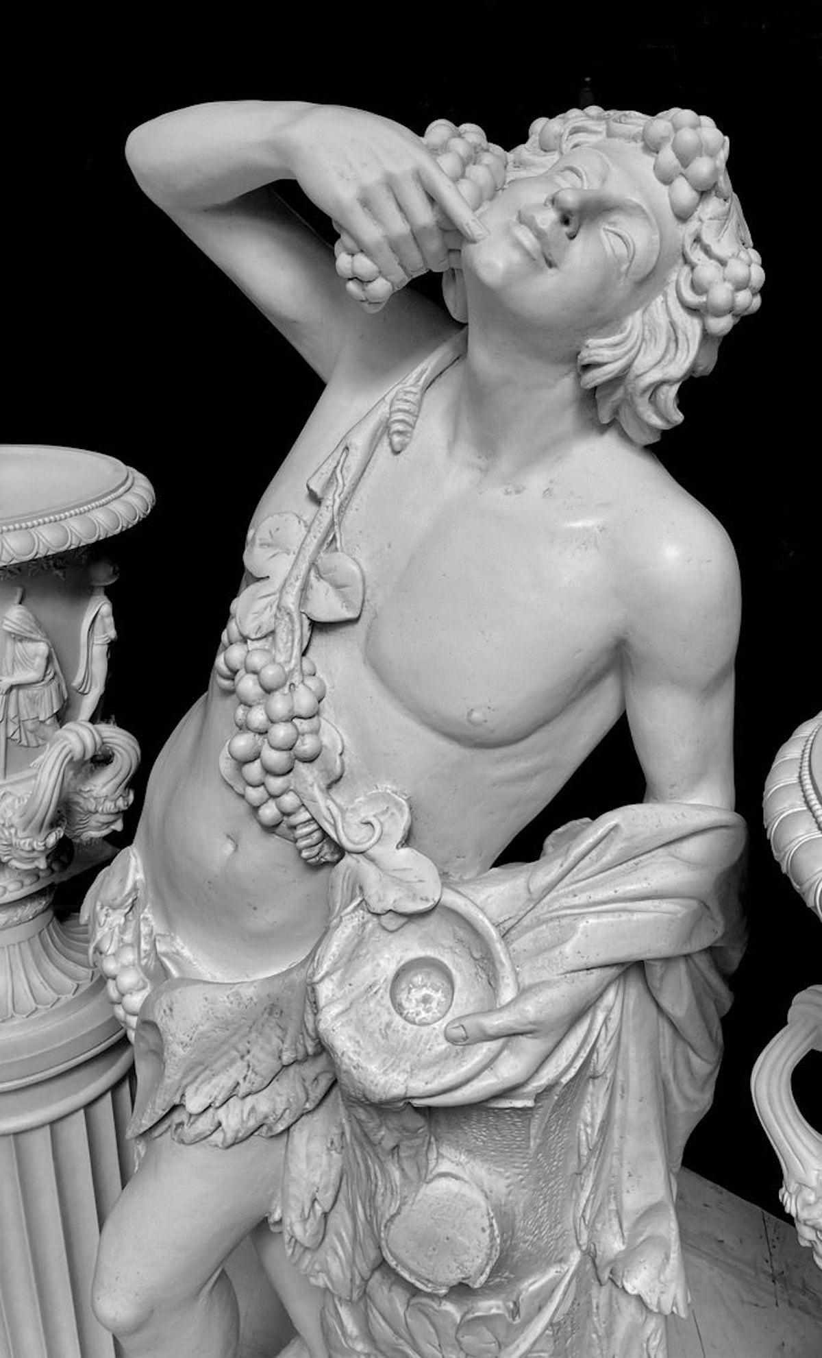 Bacchus Marble Bust Sculpture, 20th Century 4