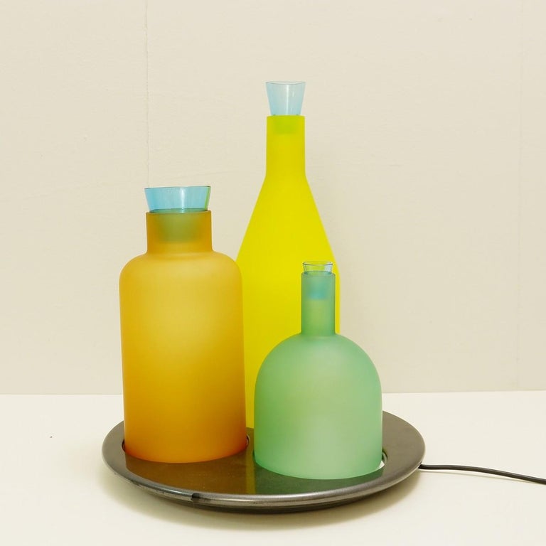 "Bacco 1-2-3" Italian Murano Glass Table Lamp by Gido ...