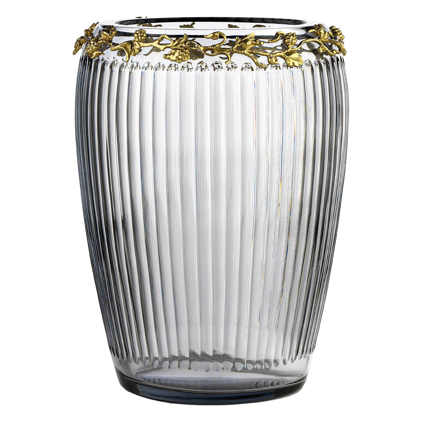 Extragroße graue Vase von Bacco