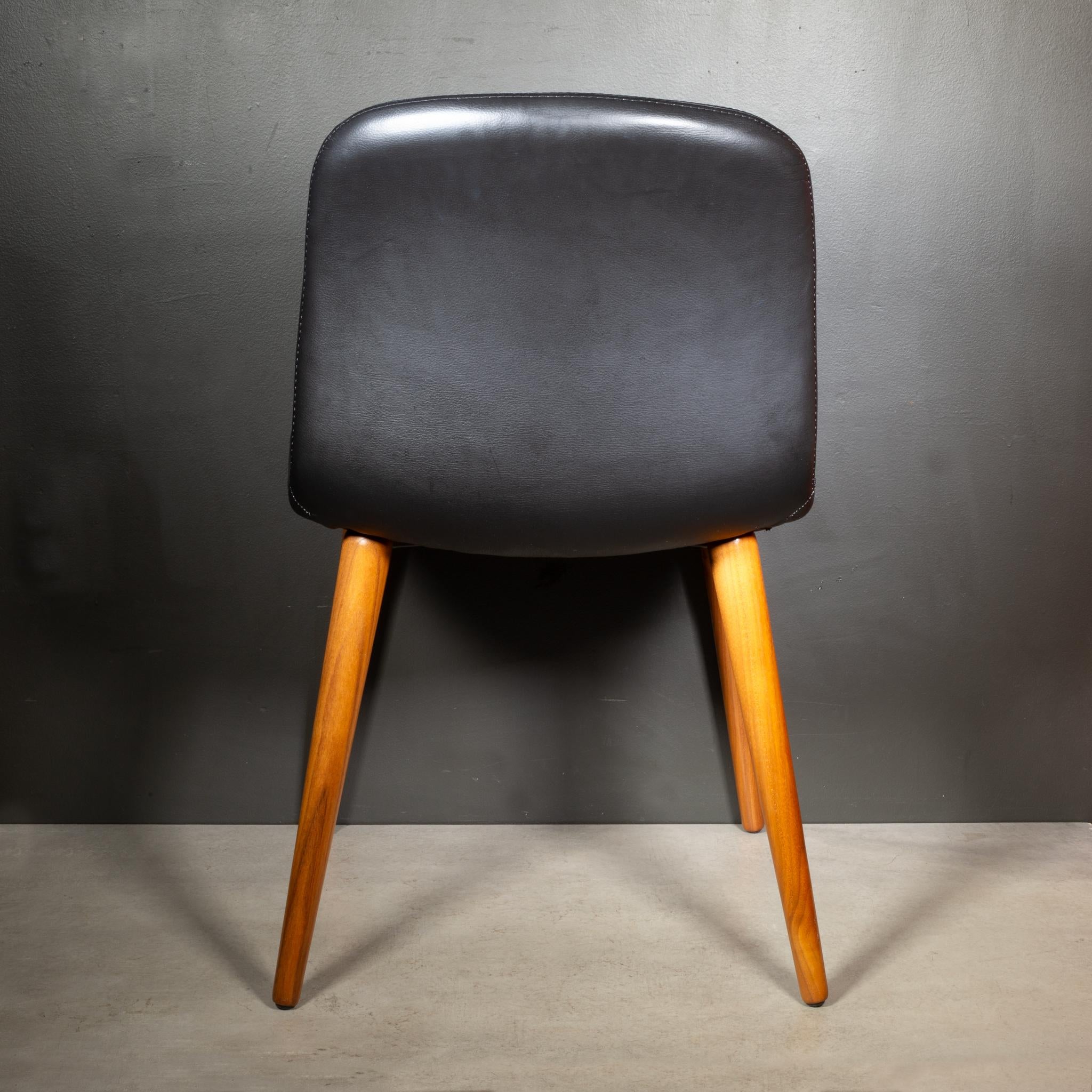 Bacco Esszimmerstühle aus Leder und Oak, Italien - Preis pro Stuhl (Italienisch) im Angebot