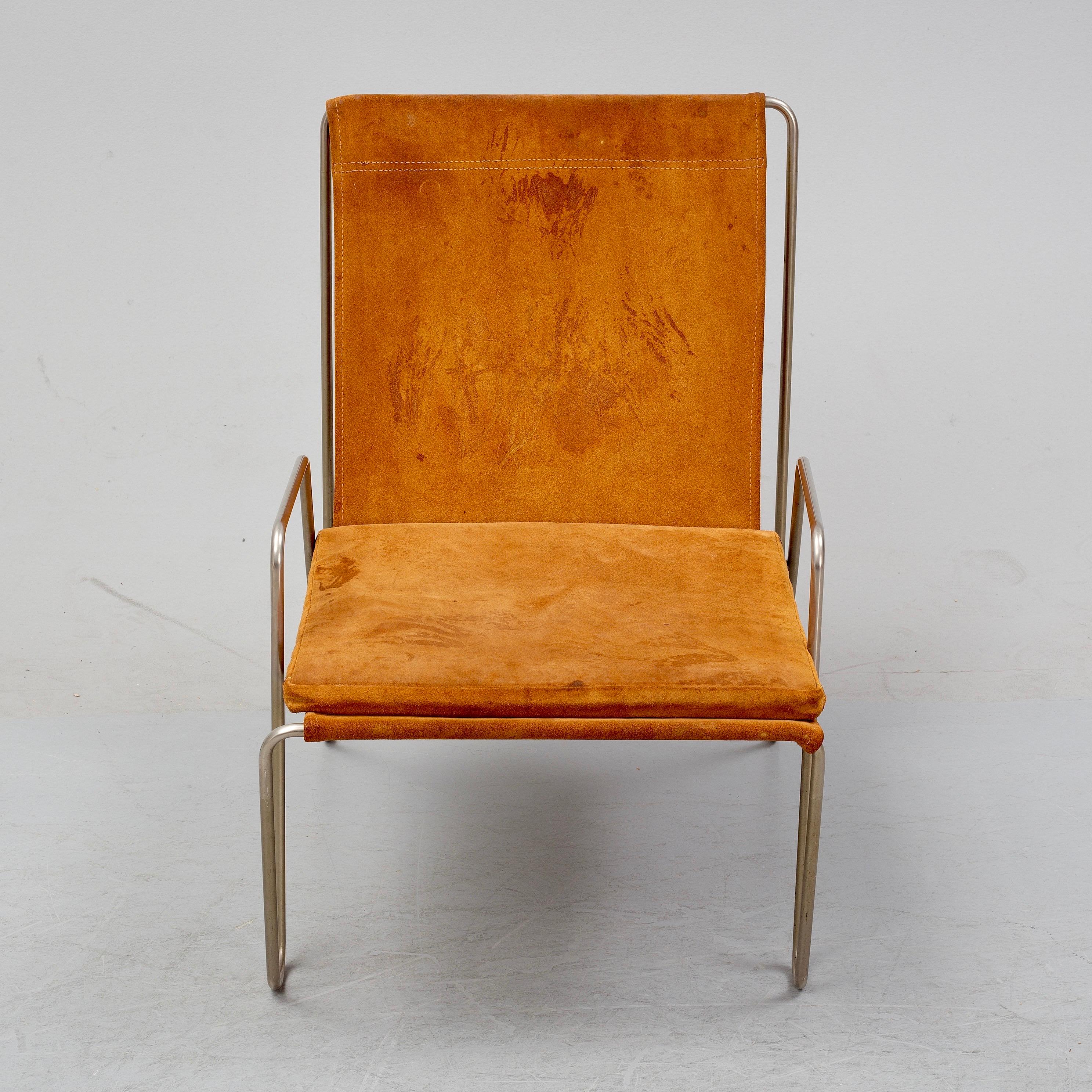 Scandinavian Modern Bachelor Easy Chair by Verner Panton, Fritz Hansen, 1955 For Sale