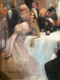 Maskenball, Emmanuel Bachrach, Oderberg 1863 - 1943 München, jüdisch, signiert