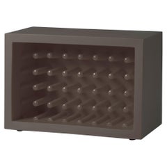 Bachus Chocolate Brown Bottle Rack by Marcel Wanders