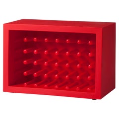 Bachus-Flaschenständer in Flammenrot von Marcel Wanders