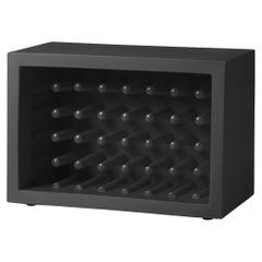 Bachus Jet Black Bottle Rack by Marcel Wanders