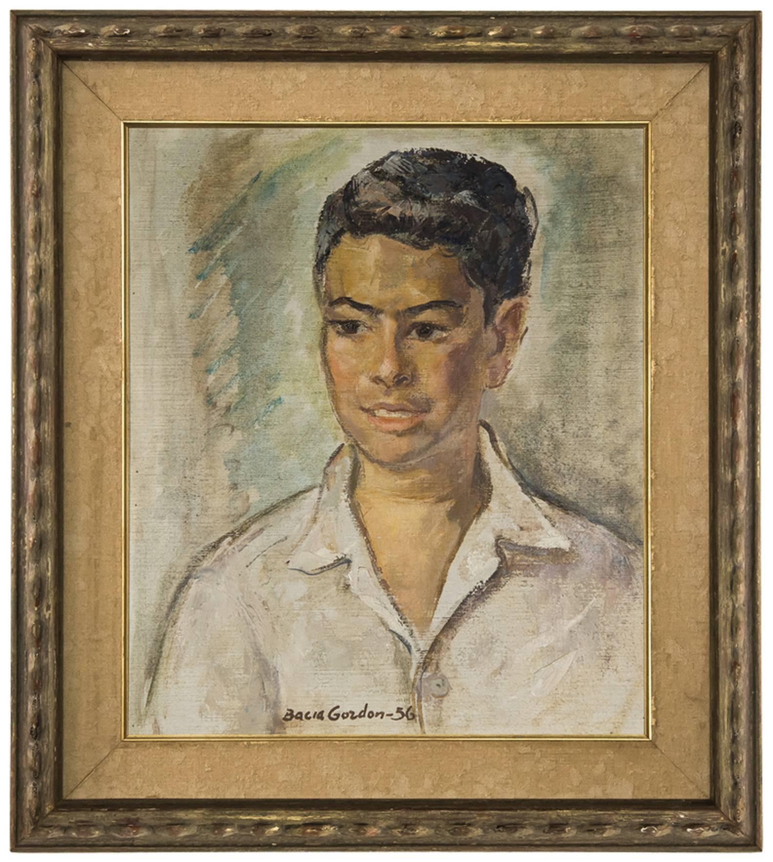 Bacia Gordon Figurative Painting - Portrait of an Israeli Boy