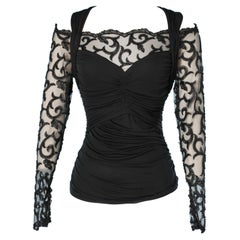 Back beaded arabesque Top Fontana Couture